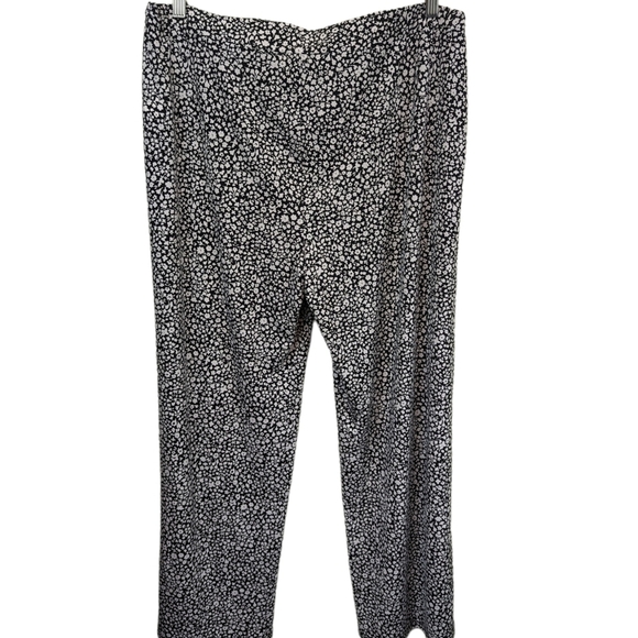 Michael Michael Kors Ditsy Floral Straight Leg Pull On Pants Sz 12 - Picture 2 of 10